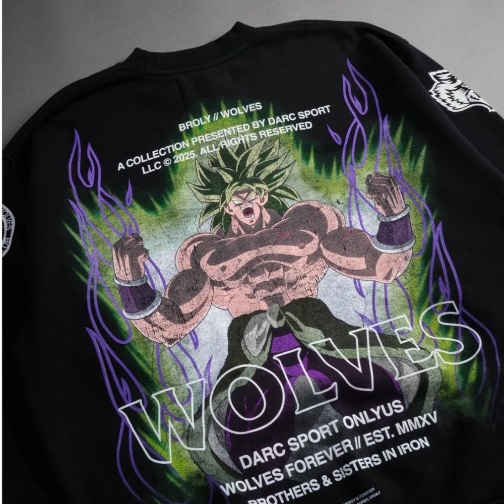 DARC SPORT X DRAGONBALL SUPER X BROLY “FULL POWER” SWEATSHIRT